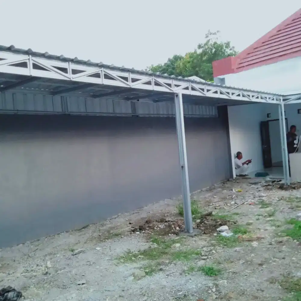 Jasa pasang kanopi baja ringan berkualitas hanya di Ok Truss