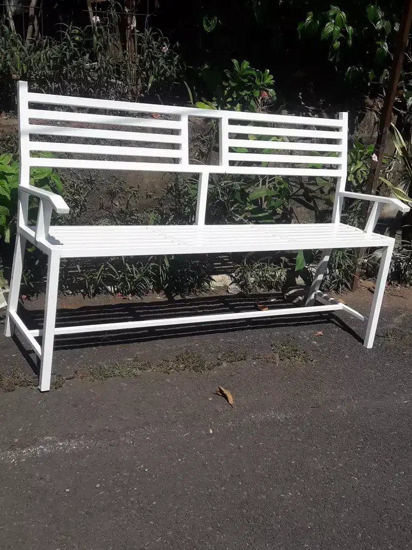 Kursi teras, kursi taman, kursi besi panjang, kursi besi hollow