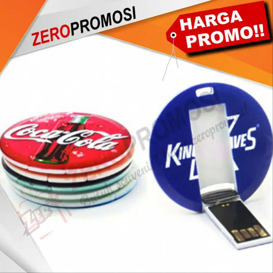 Flashdisk Kartu Mini Round FDCD14 Bulat