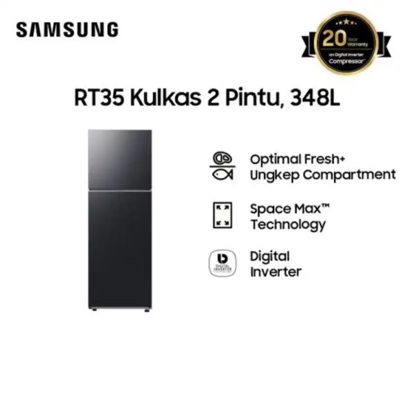 KULKAS 2 PINTU SAMSUNG DENGAN COMPARTMENT, 348L RT-35CG5420B1/SE