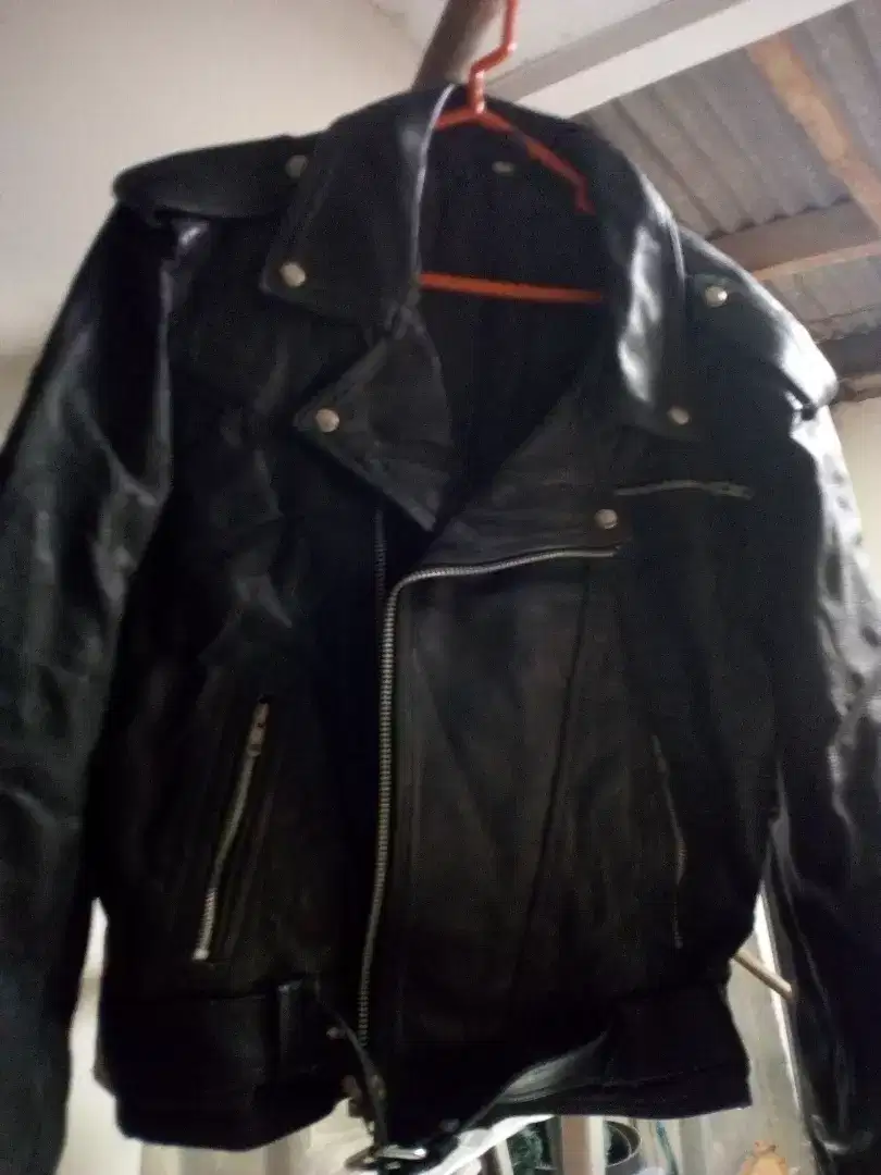Jaket kulit asli (Genuine leather) model Terminator