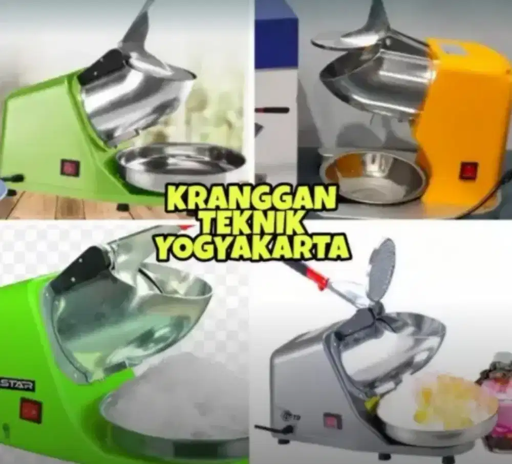 (KRANGGAN TEKNIK)aneka mesin serut es portable serutan es listrik