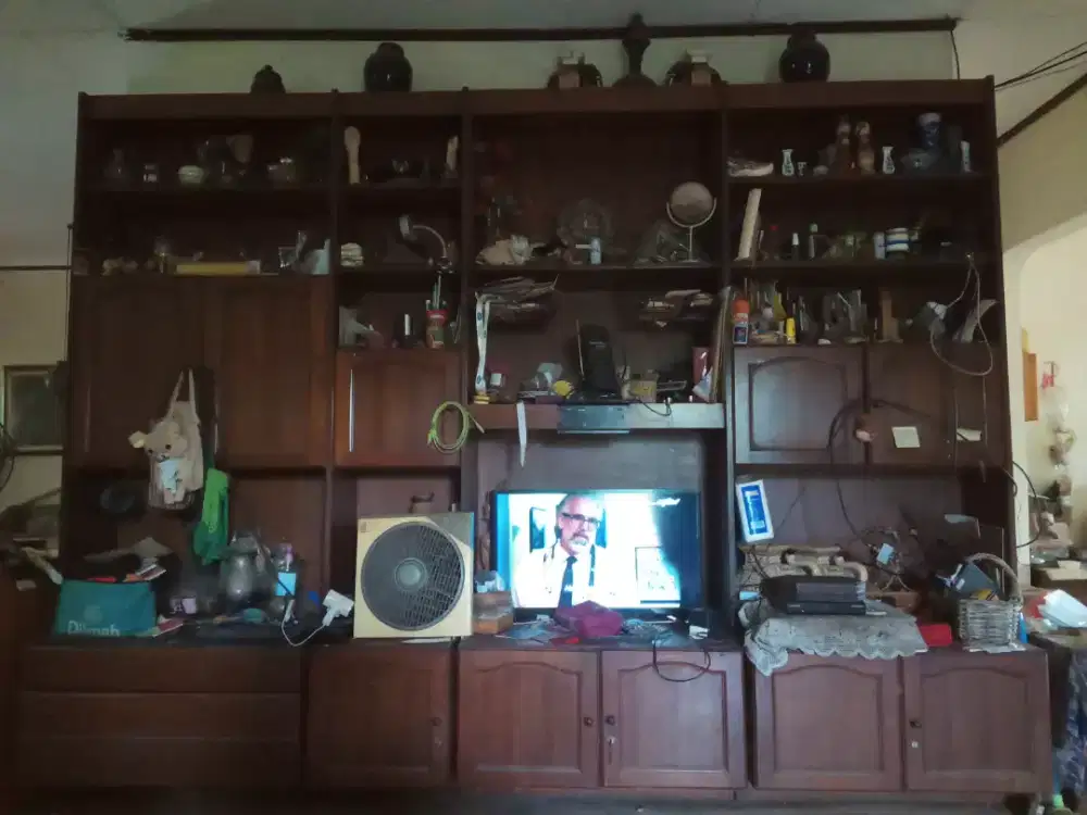 Rak kayu lawas knockdown vintage thn 70an