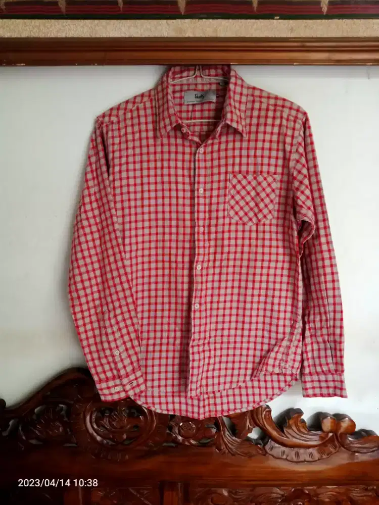 Kemeja skelly ORI, keren,sprti bru