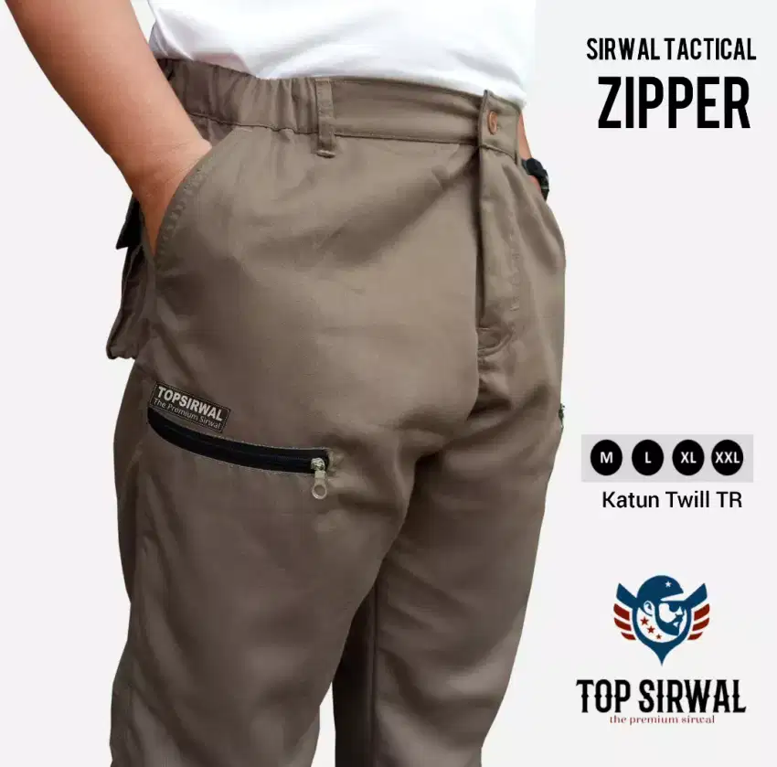 Celana Sirwal Tactical Zipper