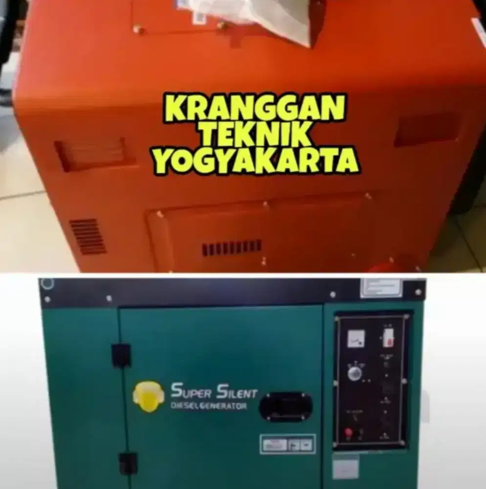 (KRANGGAN TEKNIK)genset silent 8 kva daya 6000 watt output 6.000 watt