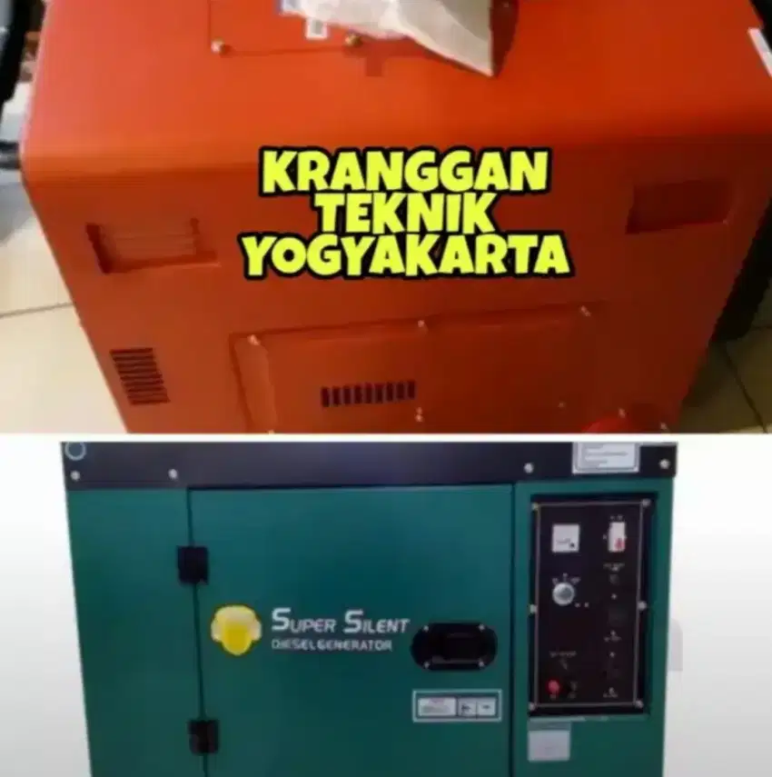 (KRANGGAN TEKNIK)genset silent 8 kva daya 6000 watt output 6.000 watt