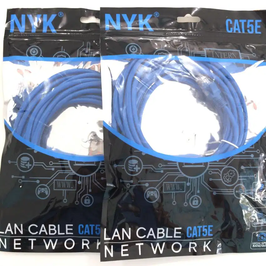 N E W Kabel LAN 1.5/3/5/10/15/20/25meter cat5E PC/LAPTOP/Server