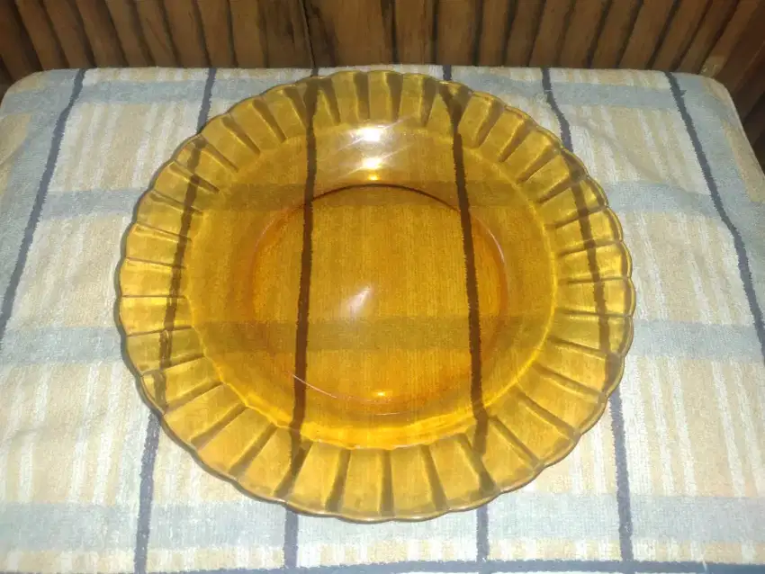 Piring motif beling coklat(10pcs)