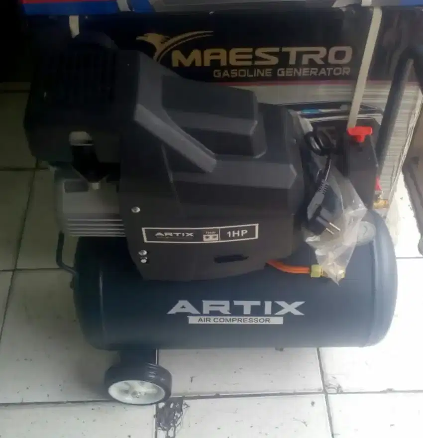 Kompresor Udara 1HP Tabung 24 Liter BARU 100%