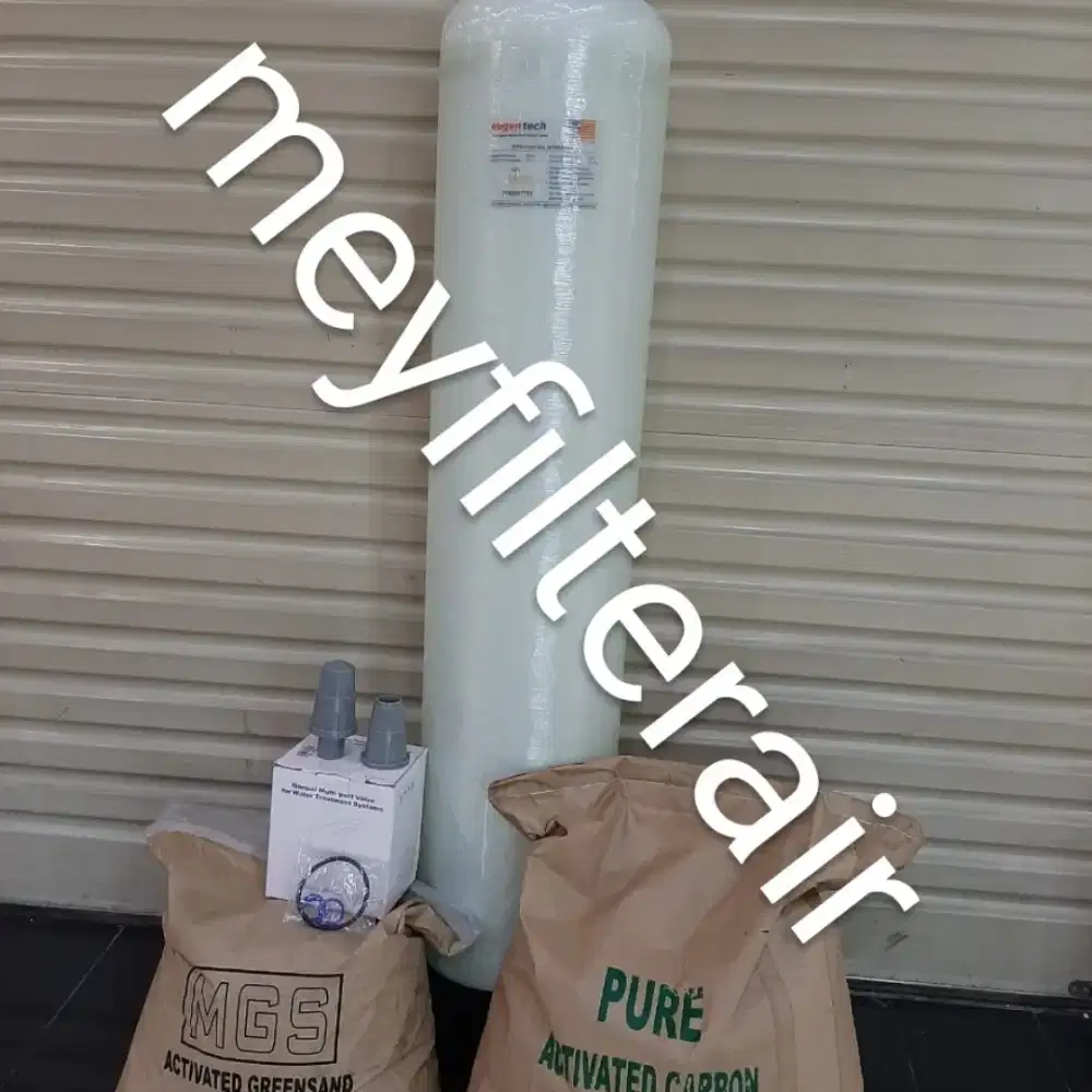 Filter penjernih air sumur yg berkeruh kining bau besi sedang