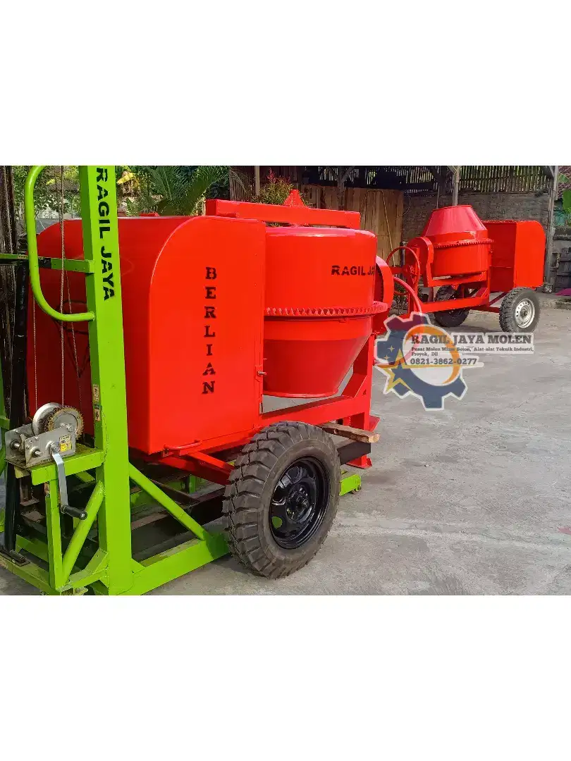 Mesin Mixer Molen Cor Beton Semen 500 Liter Quality Premium