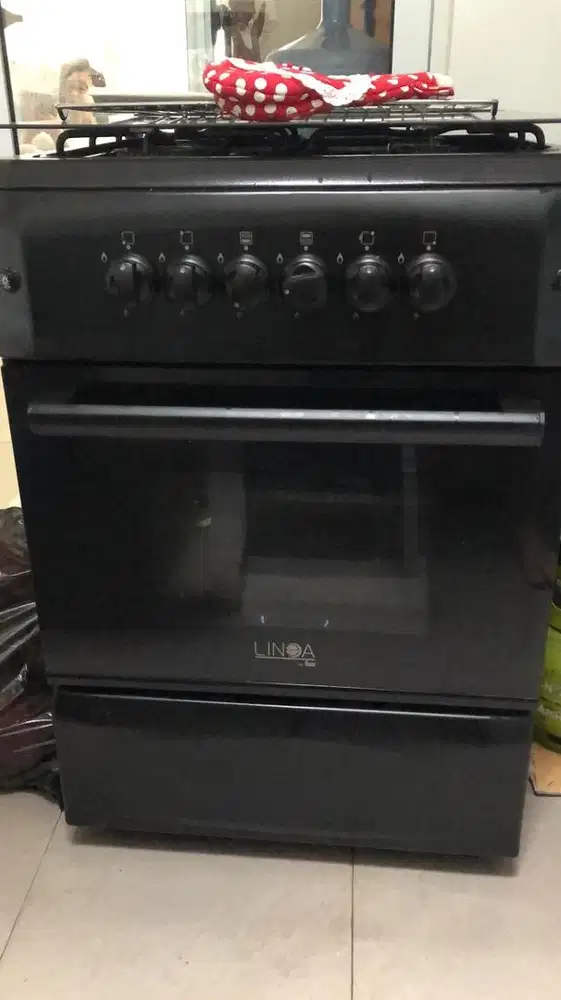 Kompor Oven Gas Linea 4 Tungku Free Standing