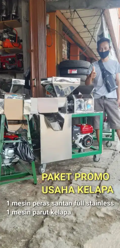 MESIN PARUT KELAPA DAN PERAS SANTAN