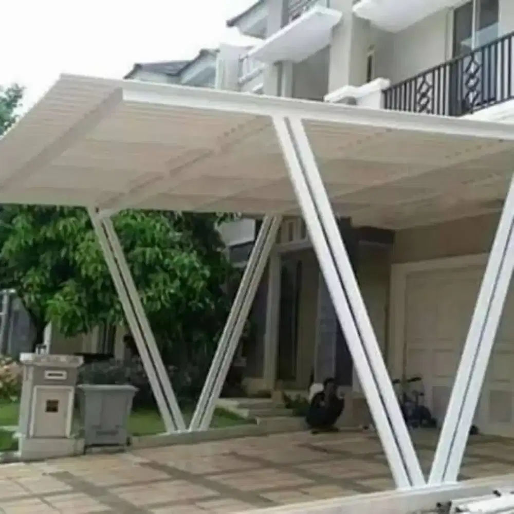 Canopy kaca tempered,laminate,bajaringan,spandek,alderon,atap upvc,dll