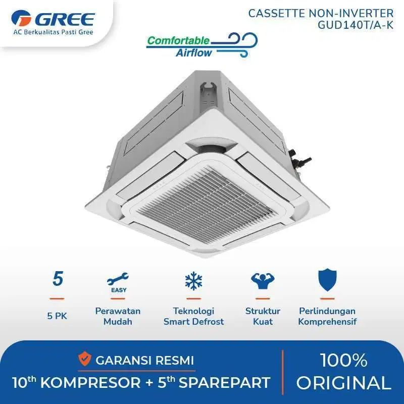 AC Casette Gree 5pk Type GU140T (Terpasang Area Denpasar)