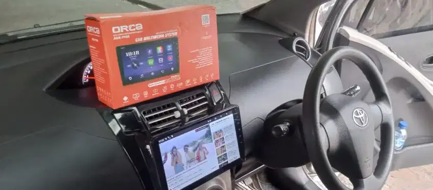 Pemasangan head unit android orca 9 inc di yaris lele