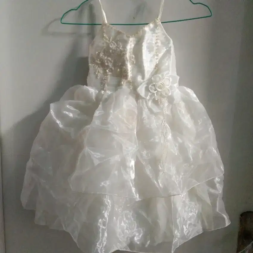 Gaun Anak Balita Putih / Gaun Pesta Anak Broken White / Dress Anak