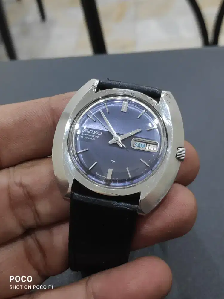 SEIKO 19J REF. 7006-7020 Circa 1974 BLUE DIAL