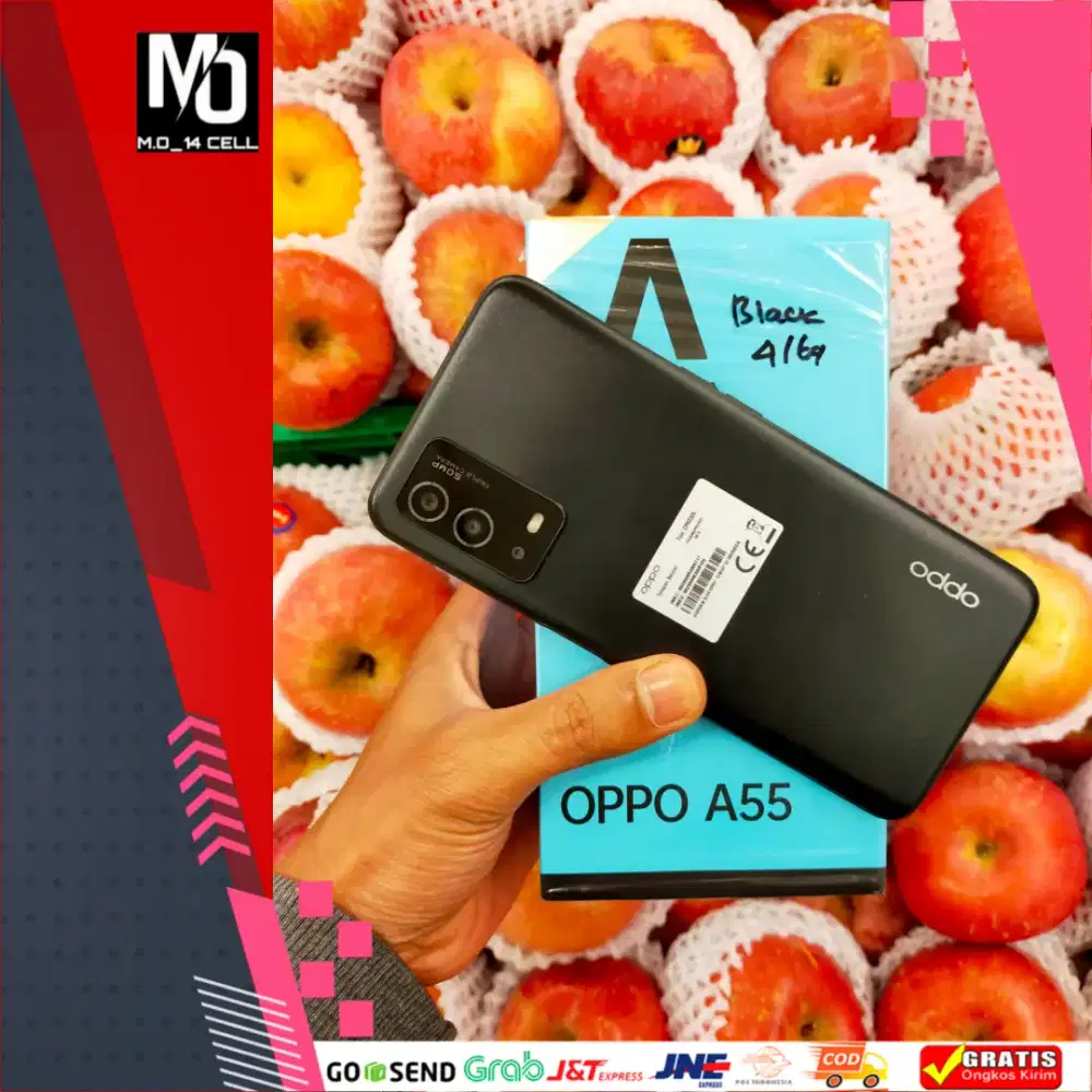 OPPO A55 RAM 4GB/64GB SECOND LENGKAP MULUS NO MINUS ORIGINAL 100%