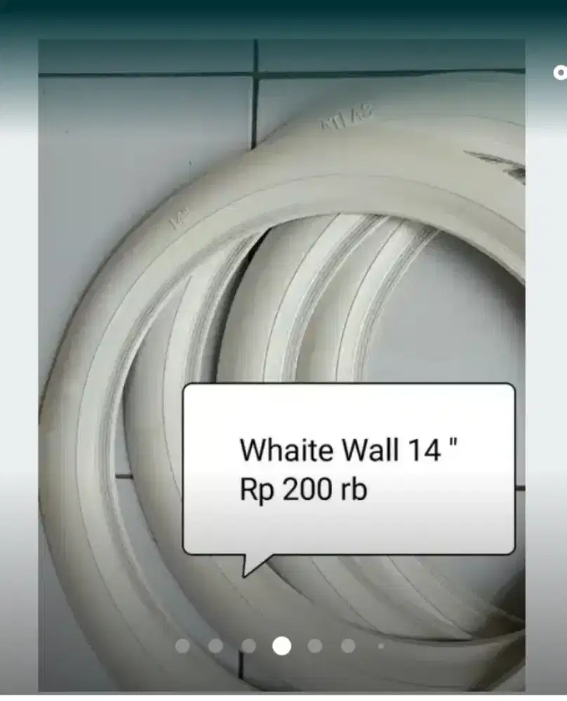 White Wall karet sintetis ukuran 14 inc Avanza,Jazz, Ertiga , Futura