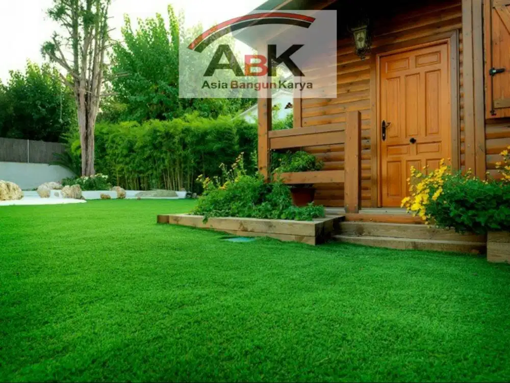 RUMPUT SINTETIS FRESH GREENY + JASA PASANG HARGA BEDA