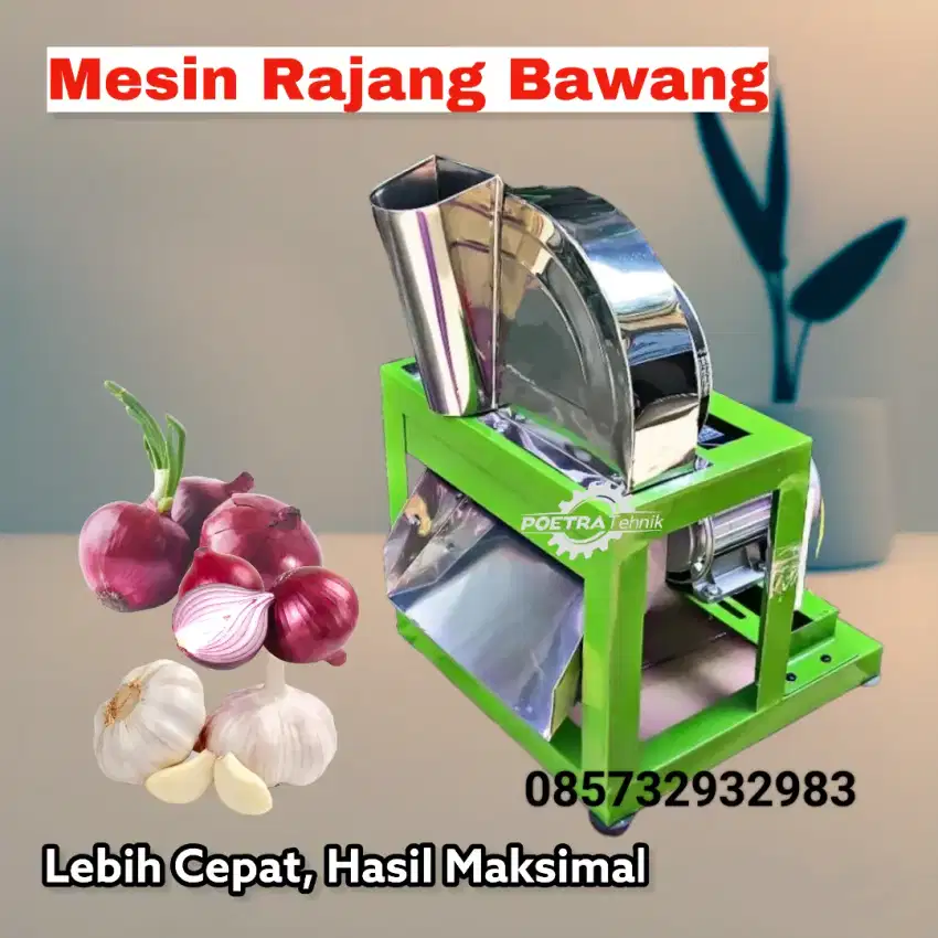 Mesin Rajang Bawang Merah Putih - Alat Pemotong Bumbu Dapur Otomatis