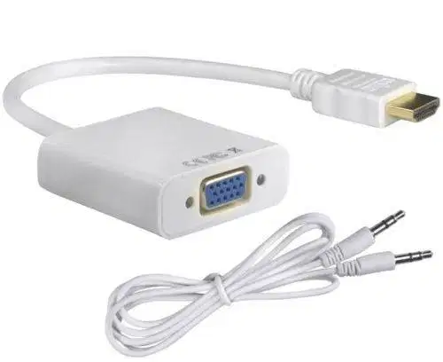 Kabel HDMI to VGA ada Audio
