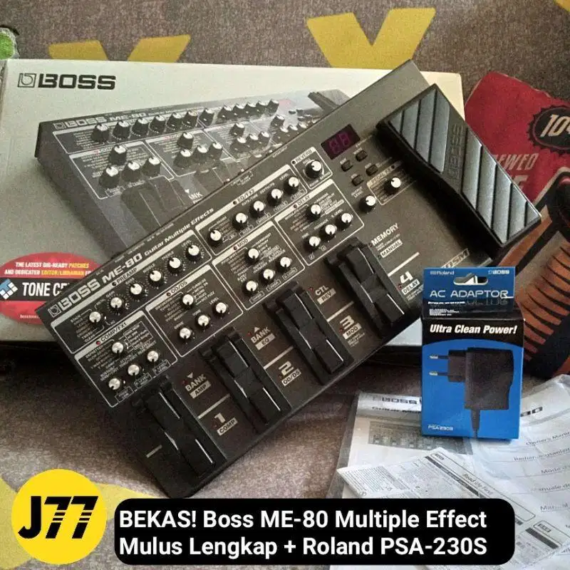 DIJUAL EFFECT BOSS ME-80 [FullSet] Istimewa