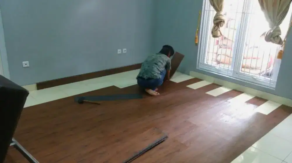 pasang lantai vinyl/parquet harga termurah