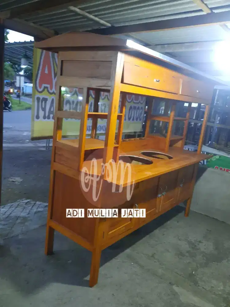 Gerobak jualan BAKMI JAWA, ANGKRINGAN, MI AYAM BAKSO, ROTI BAKAR,DLL