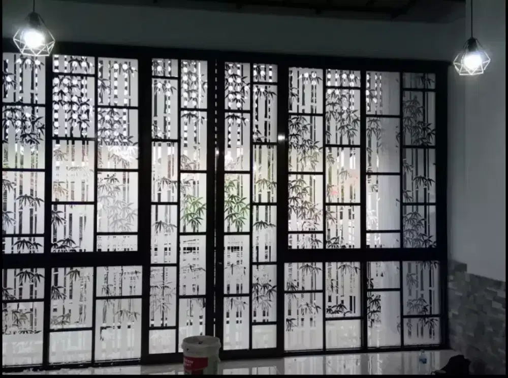 The power of stiker kaca berupa stiker sanblas kaca film dll