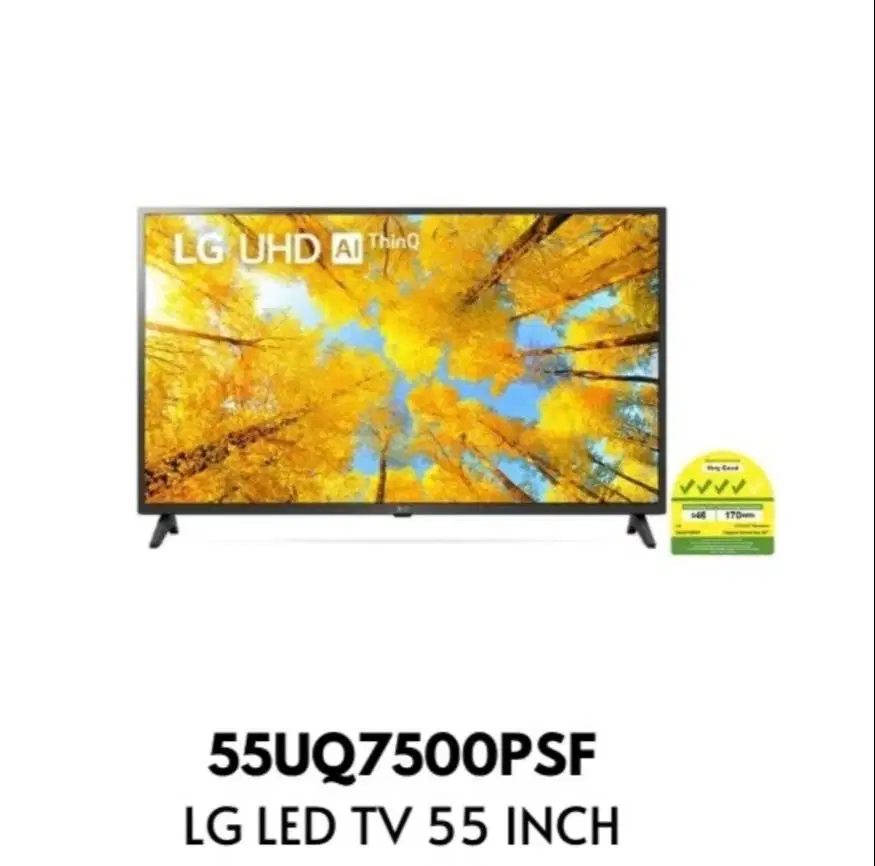 Tv Led LG 55 inc 4K UHD Smart ThinQ A1