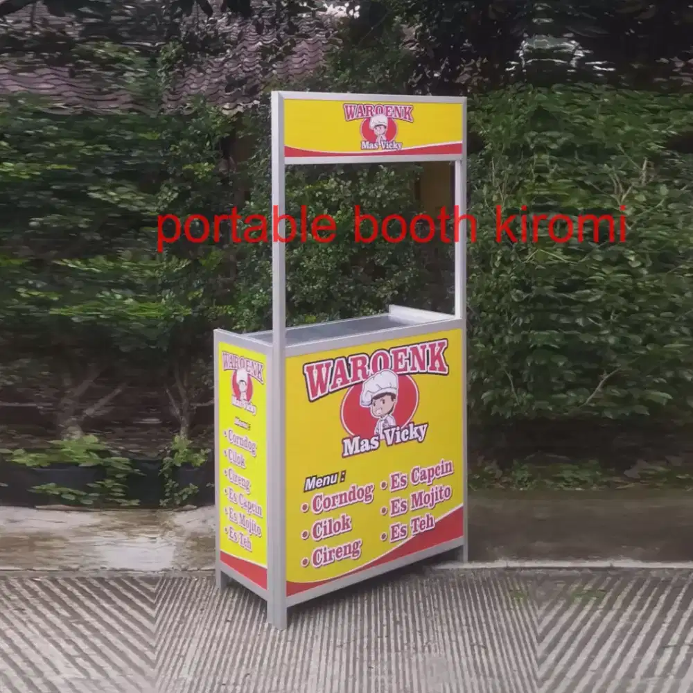 Gerobak Booth Portable Lipat Stan