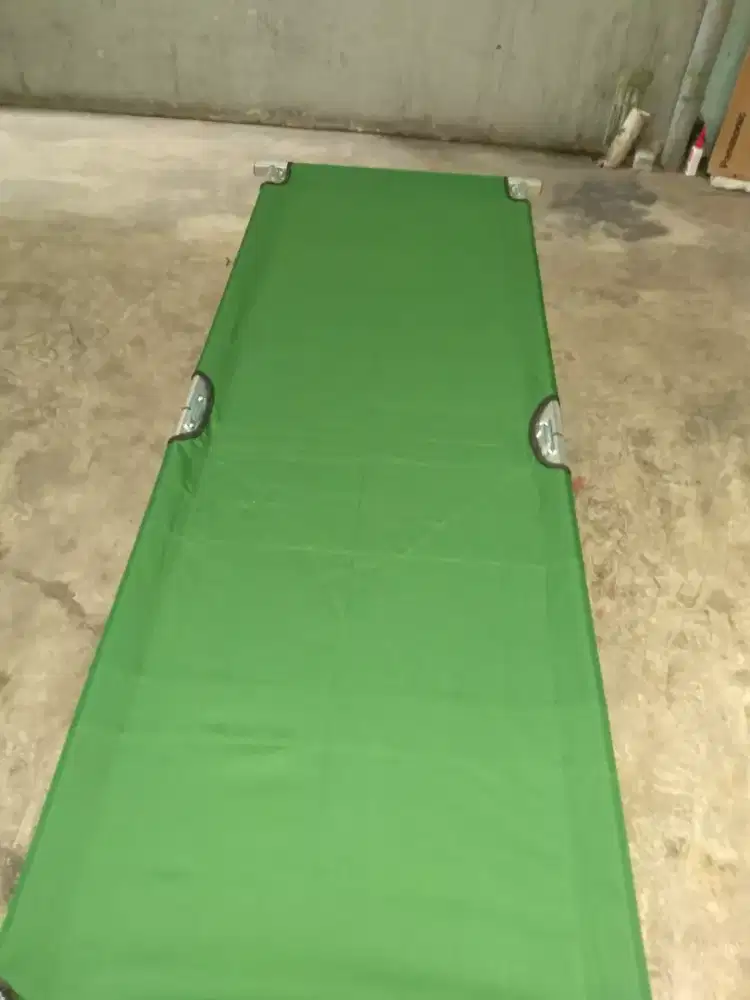 VELBED/Folding Bed/ Terpal Filamint/Soft korea Rangka Aluminium