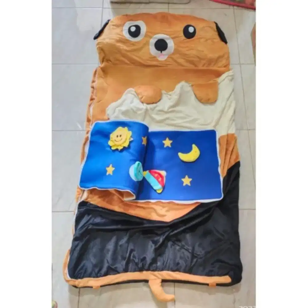 Sleeping Bag puppy bayi dan anak 75cm x 130cm kado Newborn ultah anak