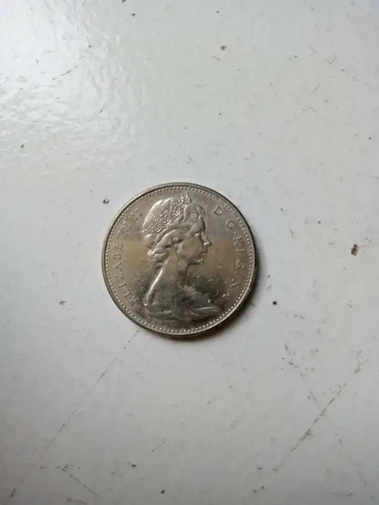 Uang Koin Kuno Canada 5 cents tahun 1969