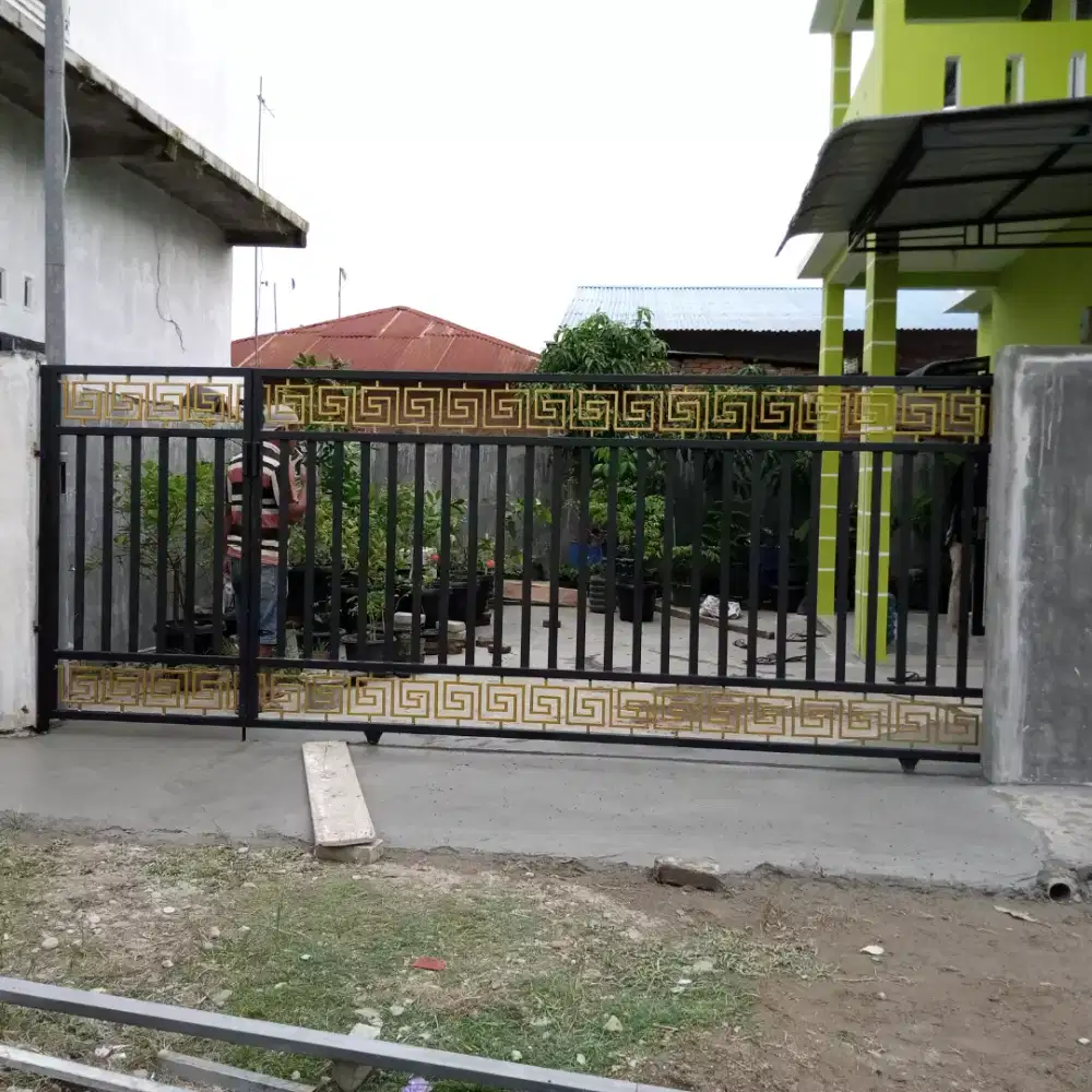 Pagar sorong minimalis