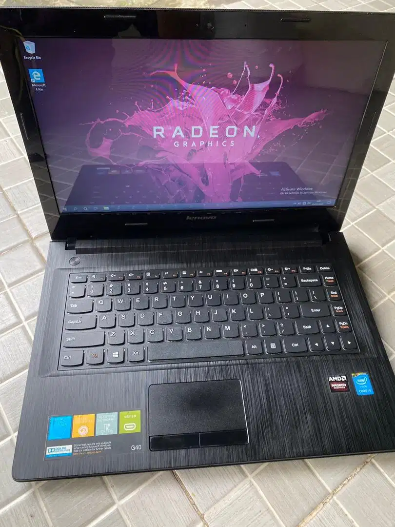 Laptop Lenovo G40 Core i3 Haswell VGA Radeon SSD + Hard Disk