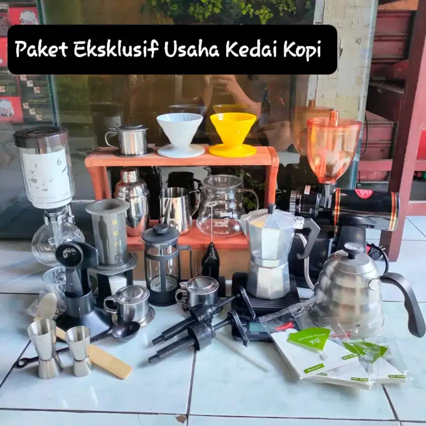 paket eksklusif usaha kedai kopi alat kopi