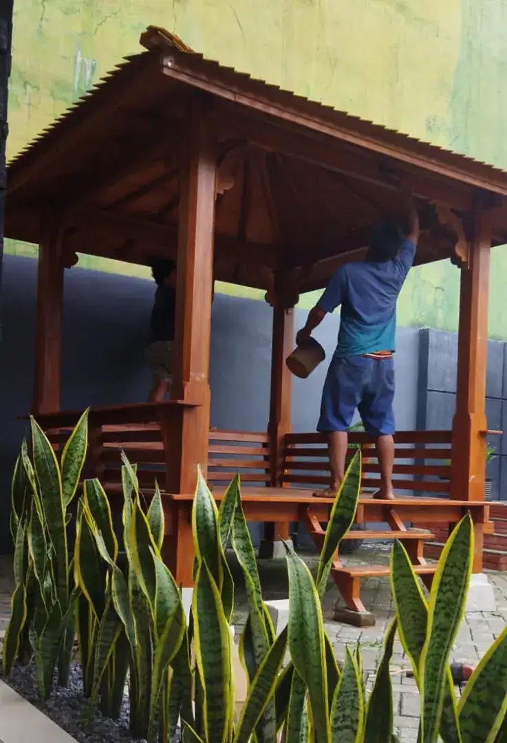 Gazebo kayu jati 2x2m