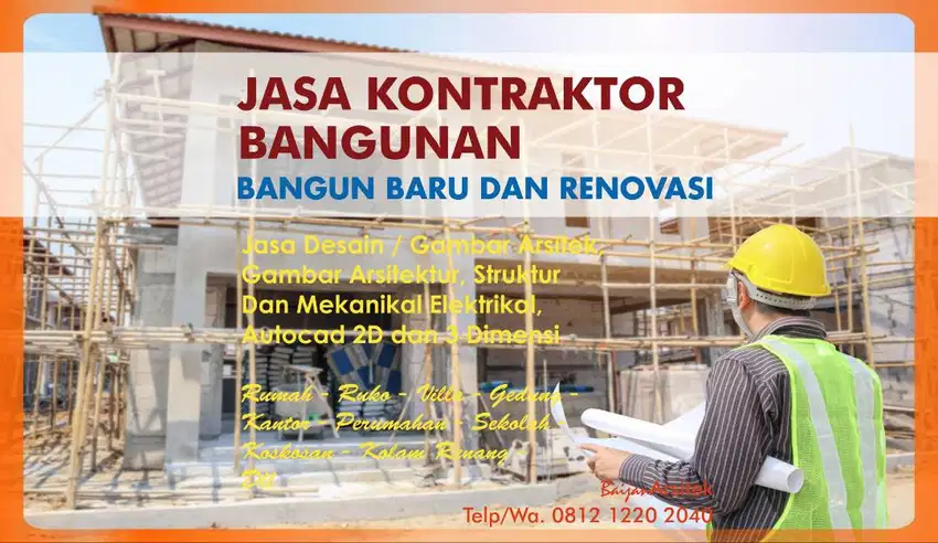 JASA RENOVASI, Kontraktor, dan Arsitek Bangunan Rumah