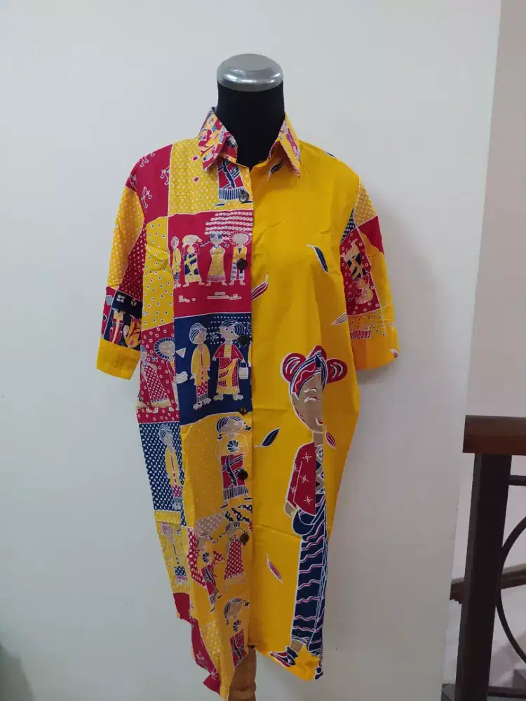 Midi Dress Batik Katun Premium