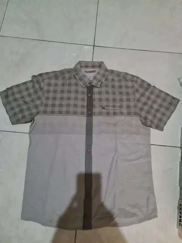 Kemeja lingkar dada +/- 112 cm, gratis ongkir wahana jabodetabek