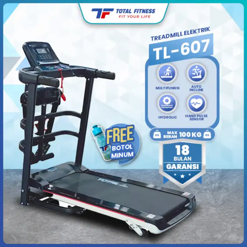 Promo Treadmill Elektrik TL 607 Total Fitnes Sepeda Statis