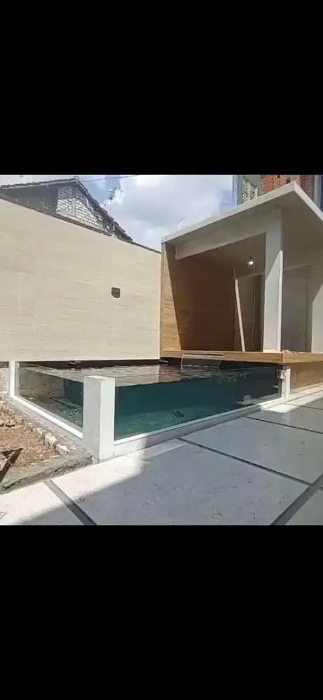 Kolam ikan hias minimalis modern