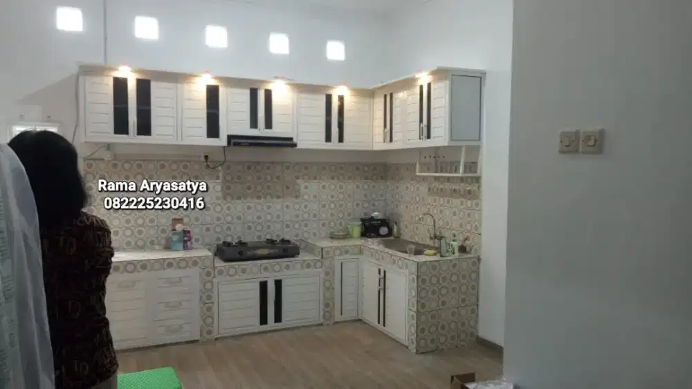 Kitchen set aluminium tebal kuat anti rayap langsung pengrajin