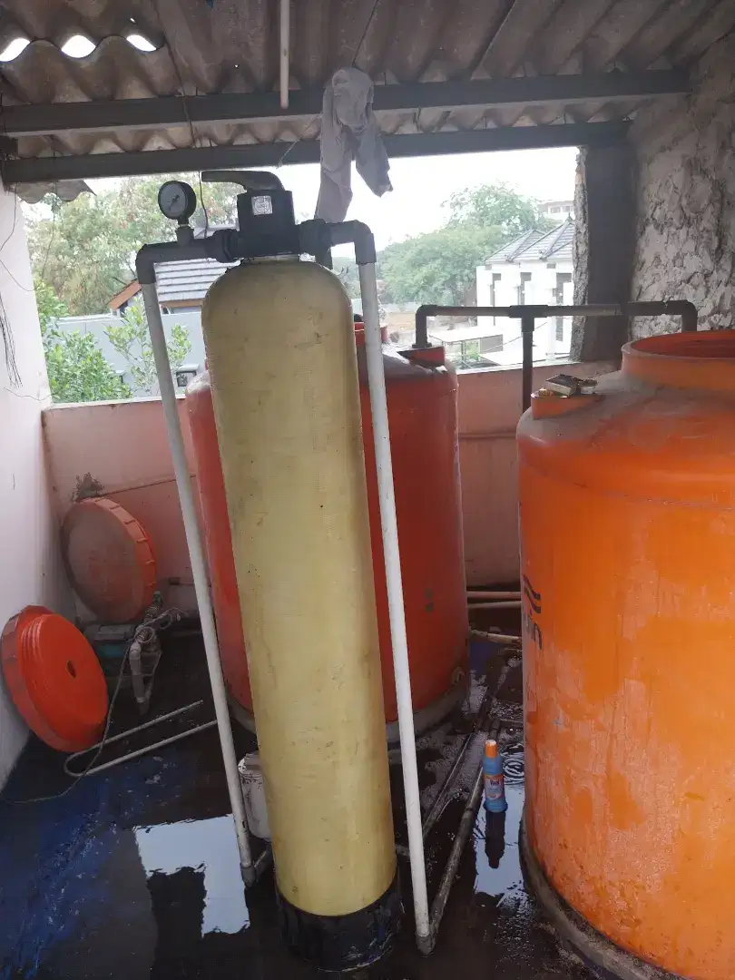 Filter air sumur bor keruh kuning bau karat