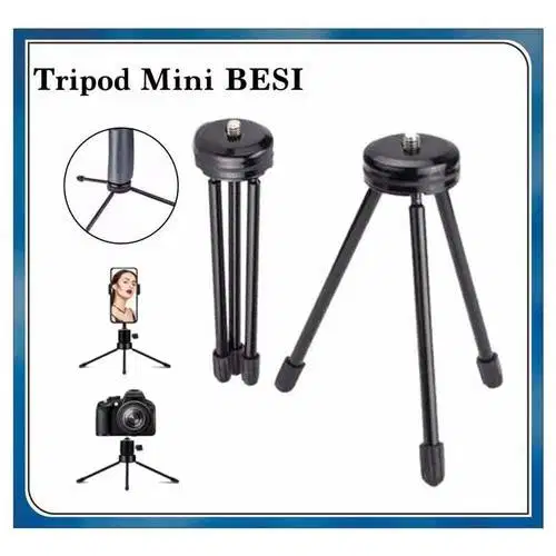 TRIPOD MINI BESI Penyangga HP Portabel Camera DSLR