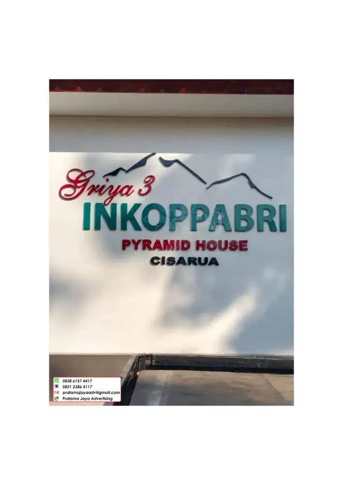 Huruf timbul galvanyl/galvanis